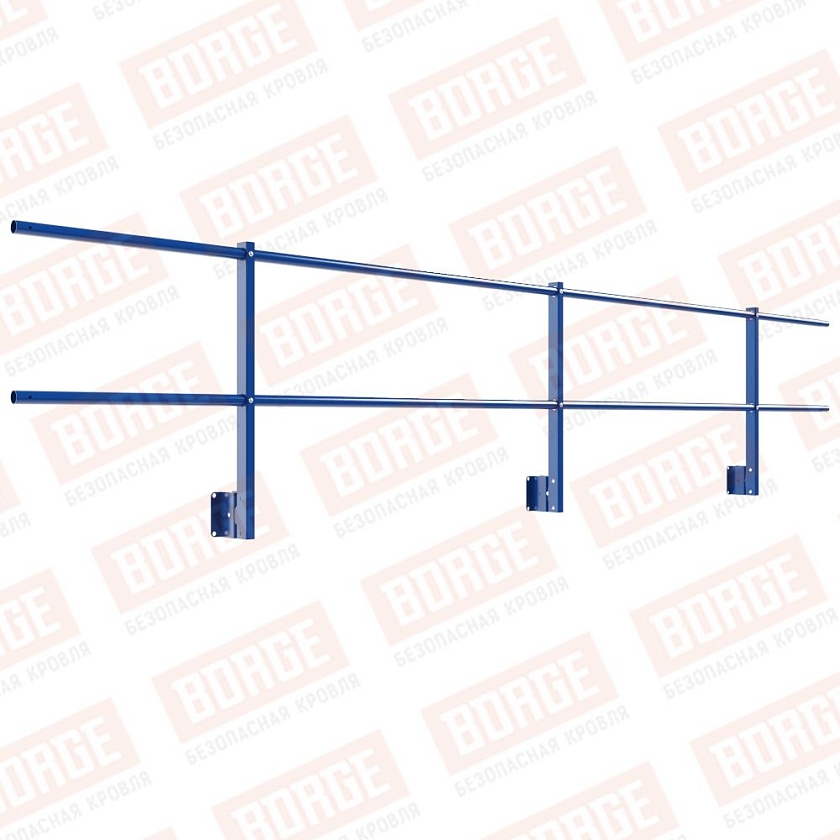 Ограждение парапетное NewLine H-60см, 3м, сигнально-синий (RAL 5005)