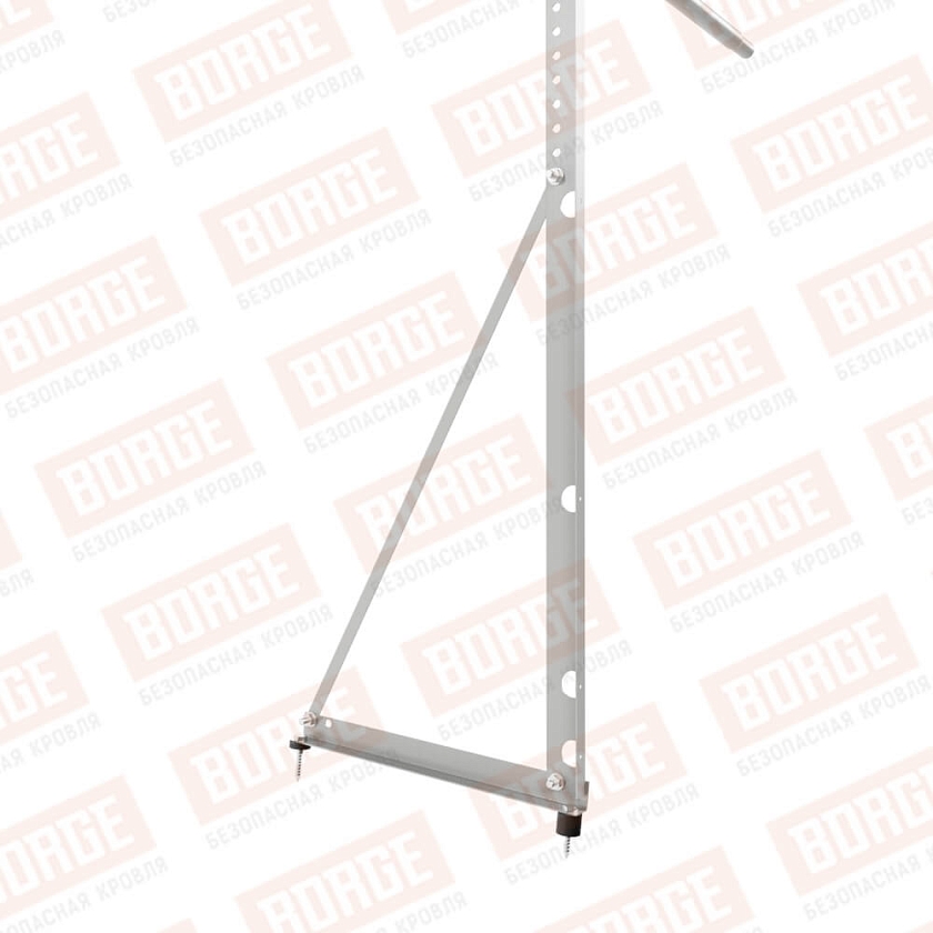 Ограждение декоративное NewLine H-120см, 3м, бело-алюминиевый (RAL 9006)