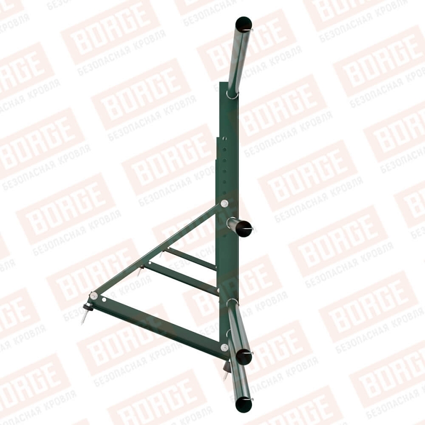 Ограждение декоративное NewLine H-60см, 3м, зеленый мох (RAL 6005), с двумя доп. трубами