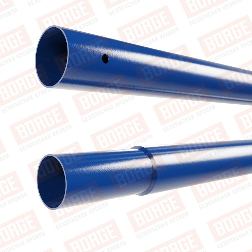 Труба Русский Рубеж D-25мм, 1,5м, оцинк., сигнально-синий (RAL 5005)