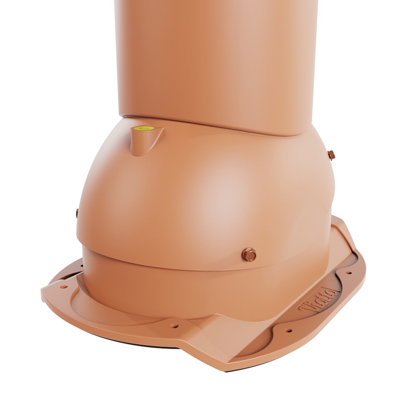 Роторная вентиляция Viotto, для МЧ Каскад, d-125мм, неутепленная, терракотовый (RAL 8004)