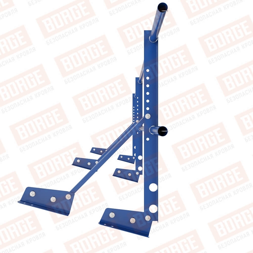 Ограждение декоративное NewLine H-60см, 3м, для фальцевой кровли, сигнально-синий (RAL 5005)