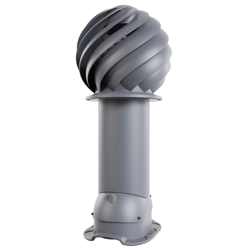 Роторная вентиляция Viotto, для МЧ Адаманте, d-150мм, утепленная, серый графит (RAL 7024)
