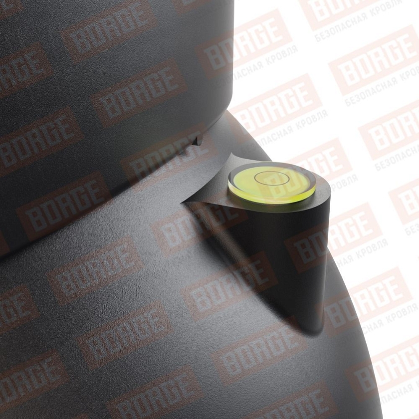 Труба вентиляционная Viotto с универсальным проходным элементом, d-125мм, утепленная, чёрный (RAL 9005)