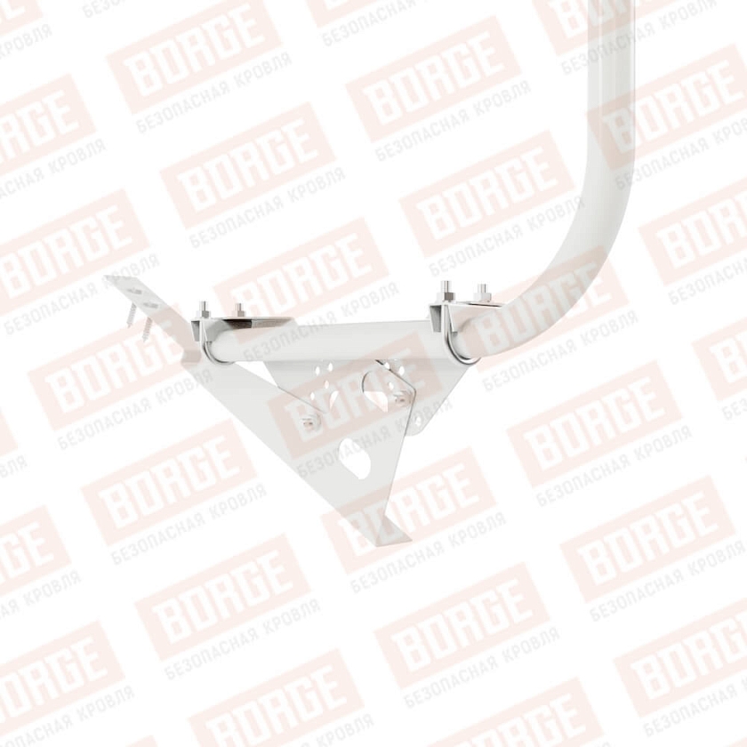 Ограждение кровельное BORGE H-120см, 3м, для композитной черепицы, сигнально-белый (RAL 9003)