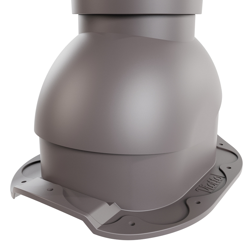 Выход вентиляции канализации Viotto, для МЧ Адаманте, серо-коричневый (RAL 8019)