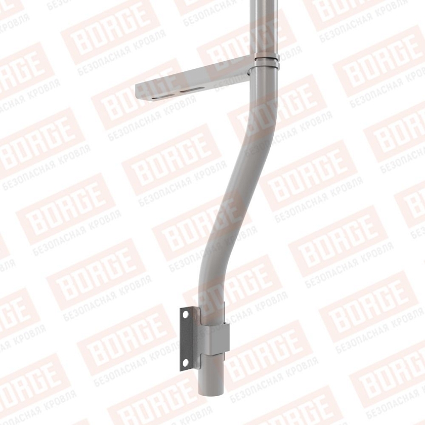 Ограждение парапетное BORGE H-90см, 3м, сигнально-серый (RAL 7004)