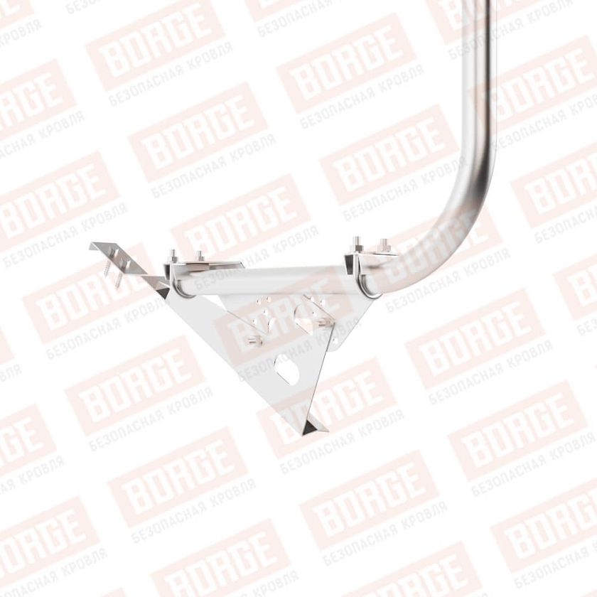 Ограждение кровельное BORGE H-120см, 3м, для черепичной кровли, цинк