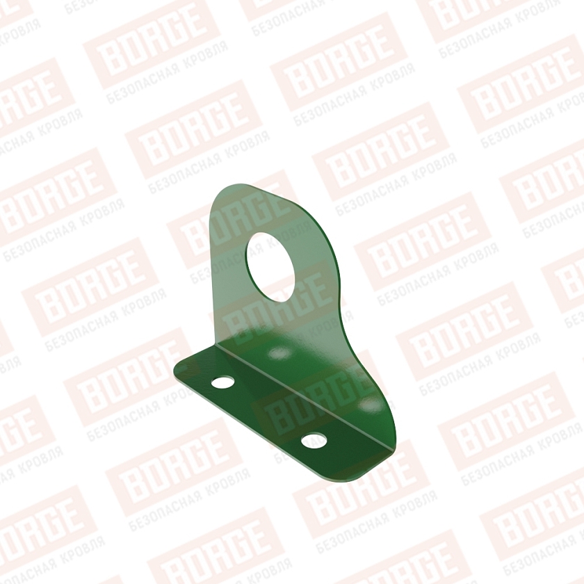 Кронштейн снегозадержателя однотрубчатого NewLine, D-25мм, лиственно-зеленый (RAL 6002)