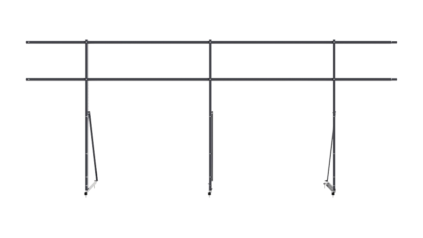 Ограждение кровельное NewLine H-120см, 3м, серый графит (RAL 7024)