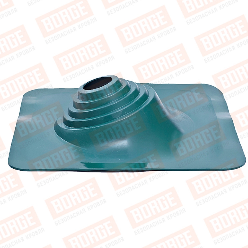 Проходка кровельная угловая №1 d75х200 цв. зеленый