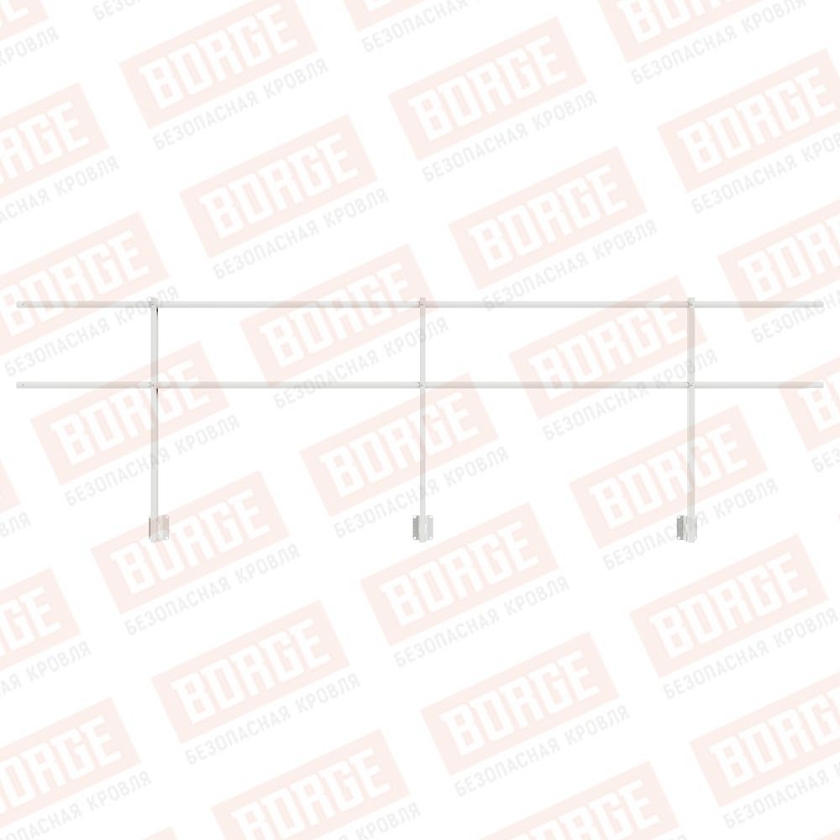 Ограждение парапетное NewLine H-90см, 3м, сигнально-белый (RAL 9003)