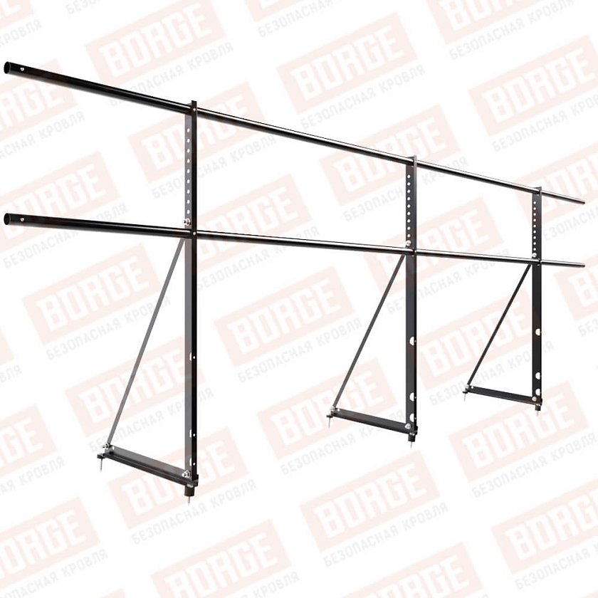 Ограждение декоративное NewLine H-90см, 3м, чёрный (RAL 9005)