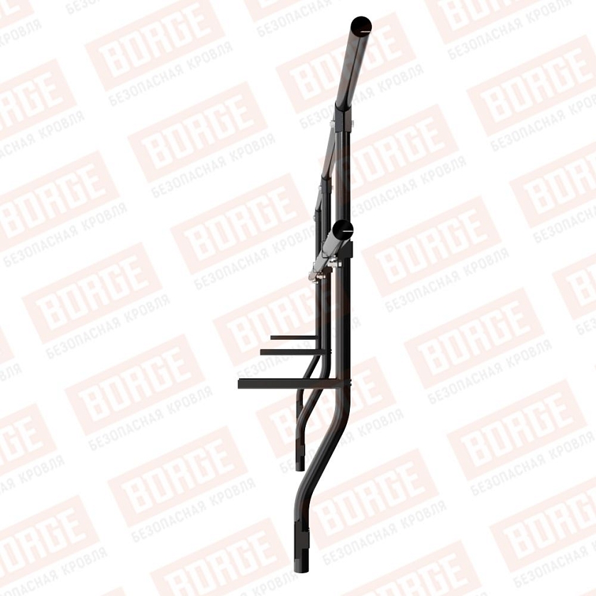 Ограждение парапетное BORGE H-60см, 3м, чёрный (RAL 9005)