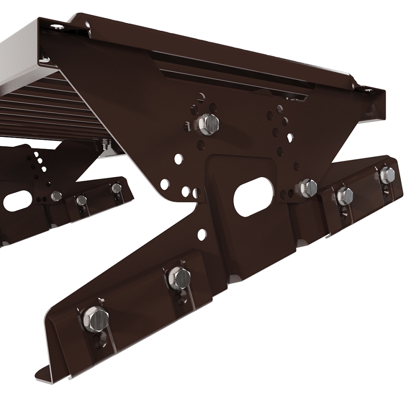 Ступень кровельная BORGE, для фальцевой кровли, коричневый шоколад (RAL 8017 matt)