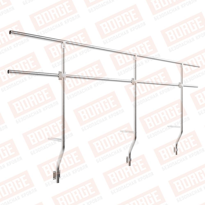 Ограждение парапетное BORGE H-90 см, 3м, цинк