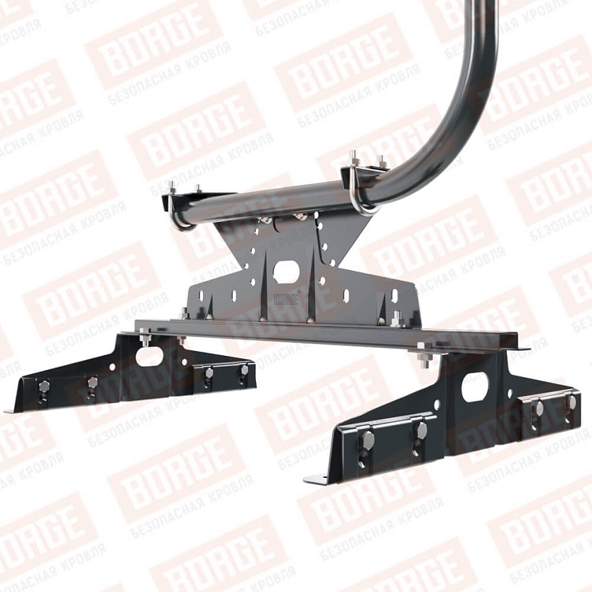 Ограждение кровельное BORGE H-120см, 3м, для параллельного фальца, антрацитово-серый (RAL 7016)