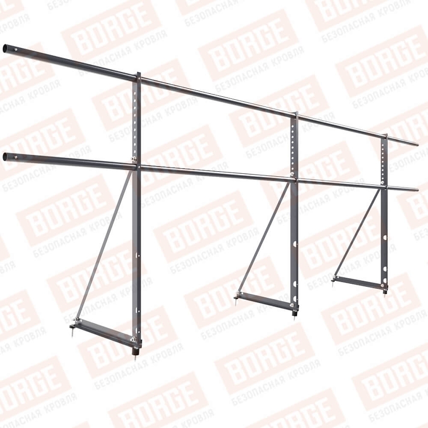 Ограждение декоративное NewLine H-90см, 3м, серый графит (RAL 7024)