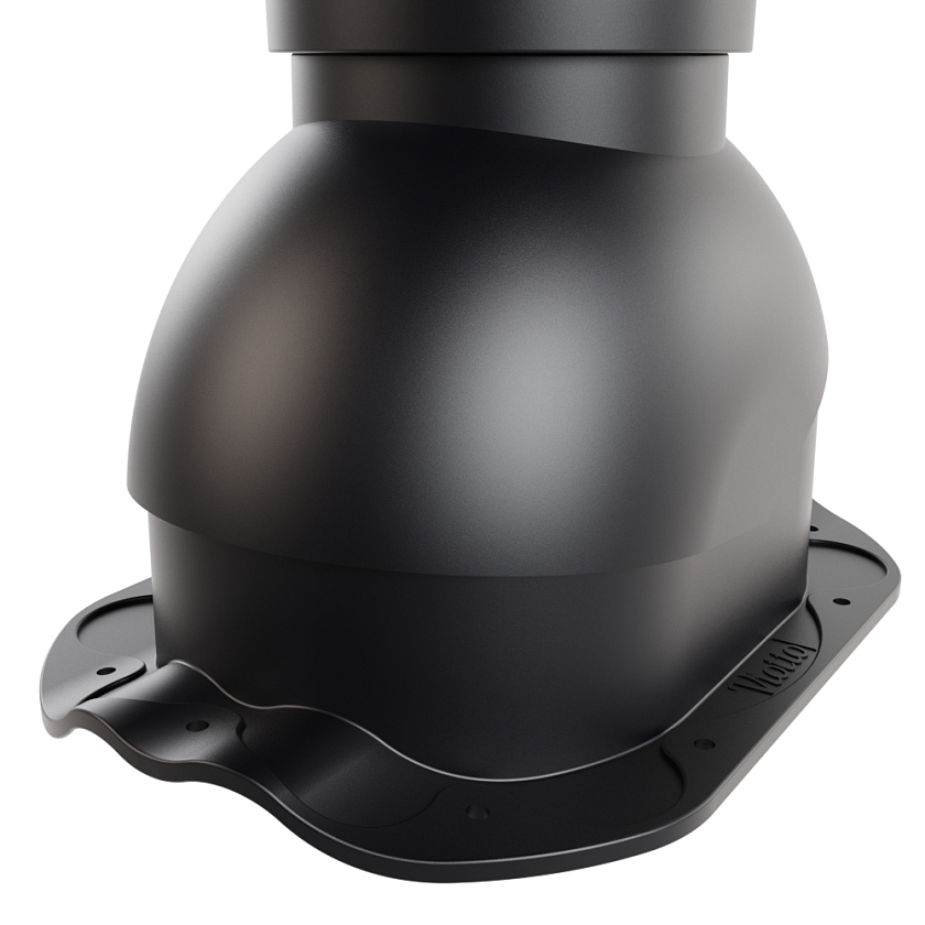 Выход вентиляции канализации Viotto, для МЧ Финнера, чёрный (RAL 9005)