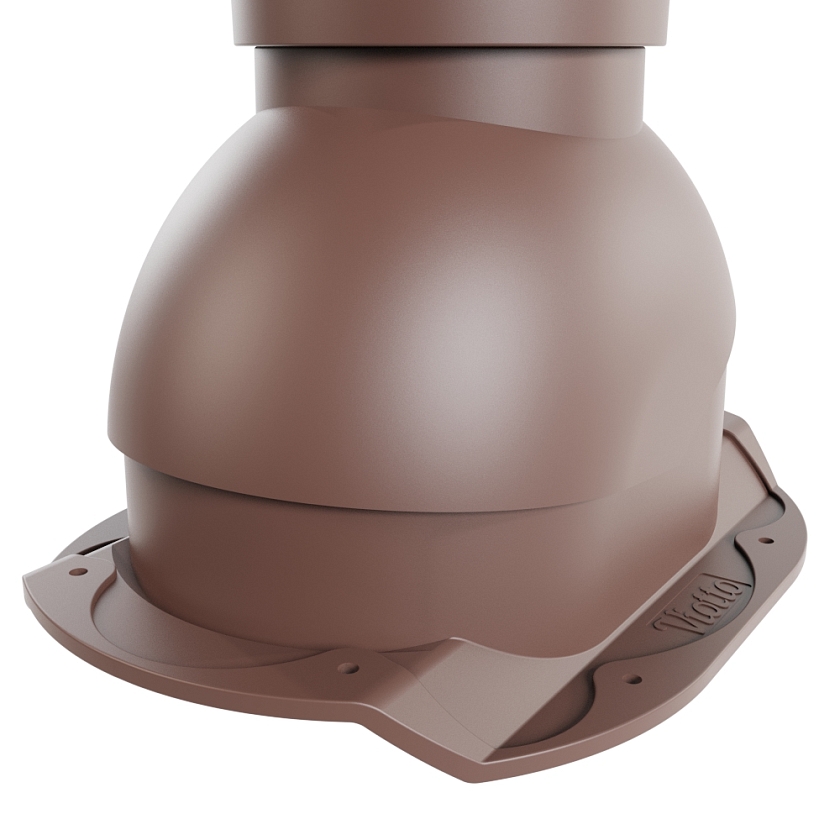 Роторная вентиляция Viotto, для МЧ Каскад, d-110мм, утепленная, коричневый шоколад (RAL 8017)