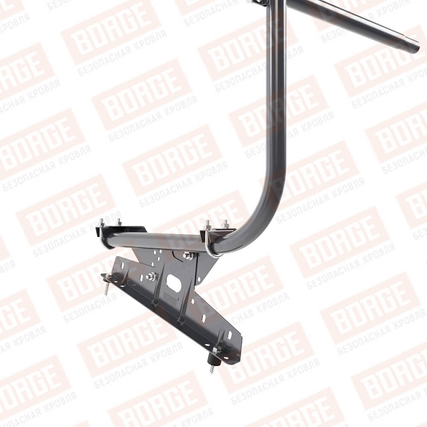 Ограждение кровельное BORGE H-90см, 3м, серый графит (RAL 7024 matt)