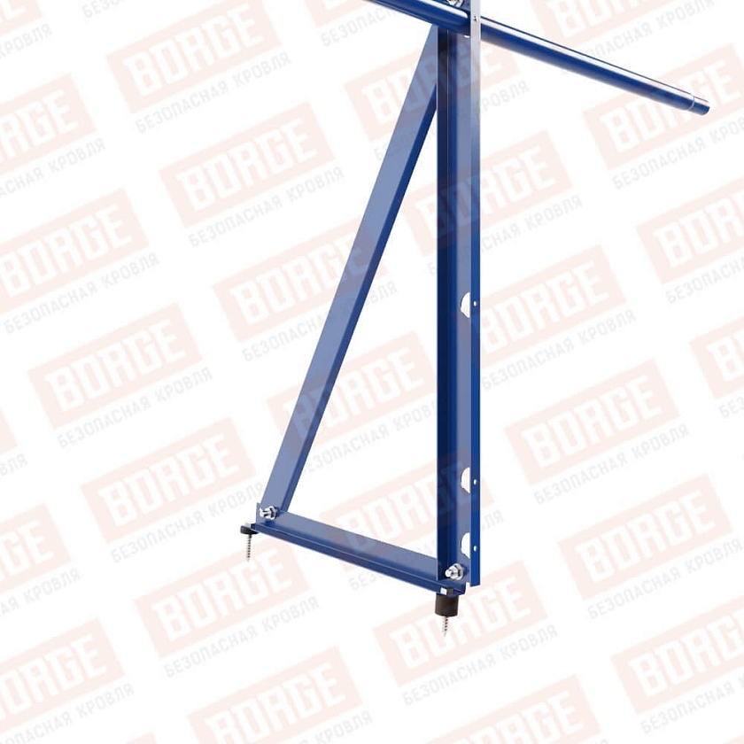 Ограждение кровельное Русский Рубеж H-90см, 3м, сигнально-синий (RAL 5005)