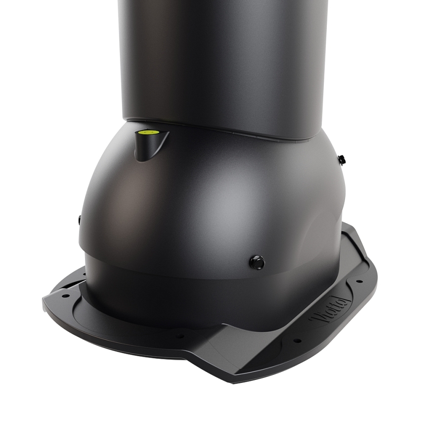 Роторная вентиляция Viotto, для МЧ Каскад, d-125мм, неутепленная, чёрный (RAL 9005)