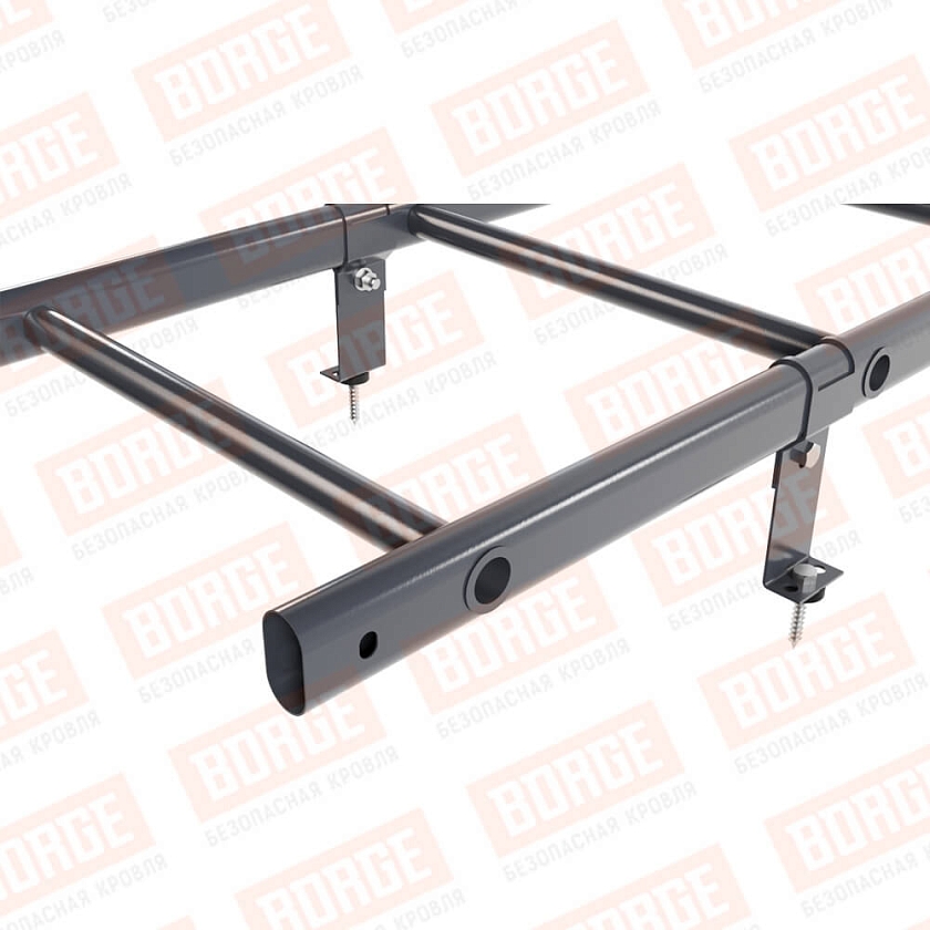 Комплект лестница кровельная NewLine 1,8м, серый графит (RAL 7024)