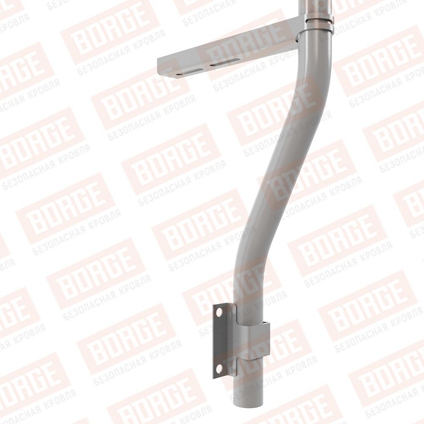 Ограждение парапетное BORGE H-30см, 3м, сигнально-серый (RAL 7004)