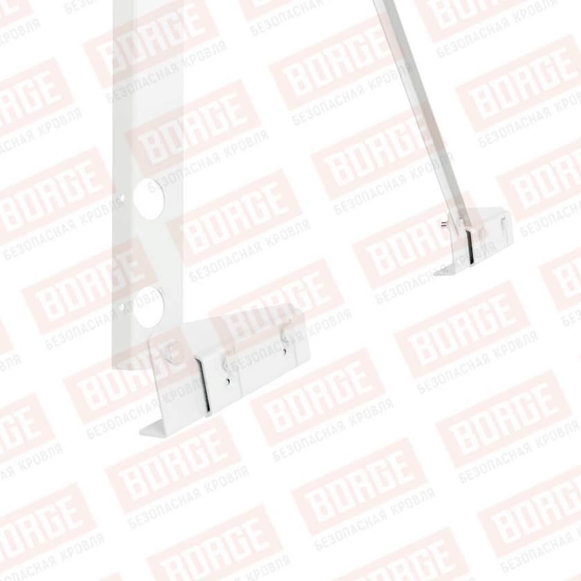 Ограждение декоративное NewLine H-120см, 3м, для фальцевой кровли, сигнально-белый (RAL 9003)