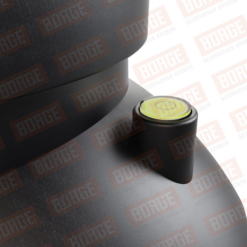 Труба вентиляционная Viotto, для профнастила С21, d-110мм, h-550мм, неутепленная, чёрный (RAL 9005)