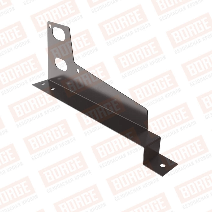Универсальный кронштейн Русский Рубеж, оцинк., для МЧ с выс. ступен., серо-коричневый (RR 32), 350мм