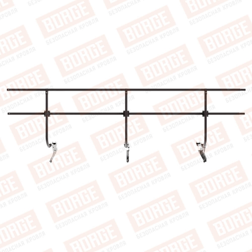 Ограждение кровельное BORGE H-90см, 3м, окрашенный (NL-805)