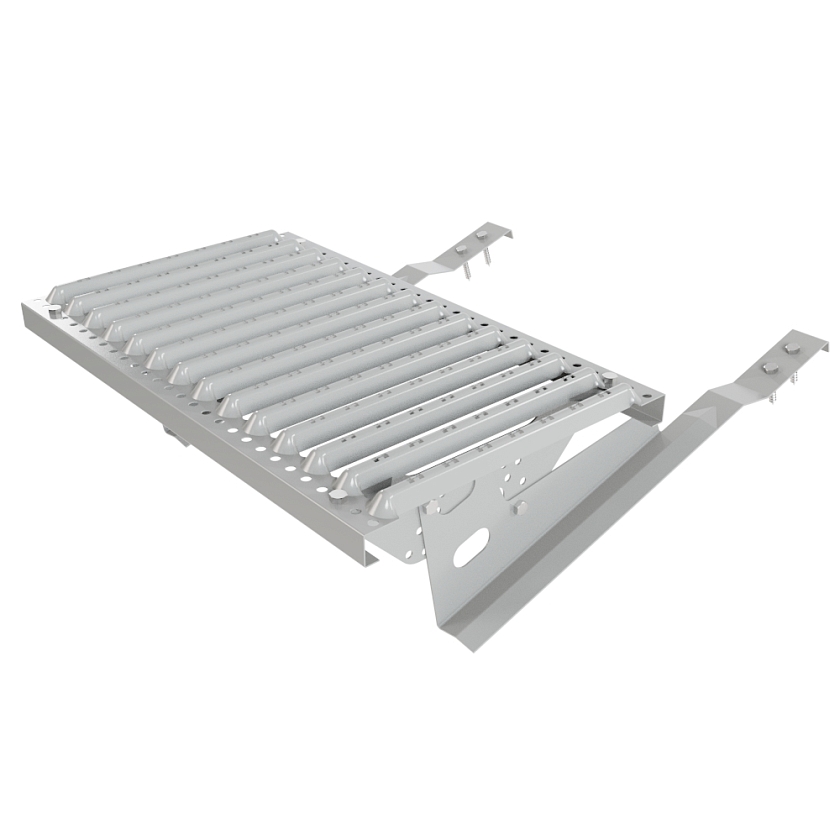 Ступень кровельная BORGE, для черепичной кровли, бело-алюминиевый (RAL 9006)