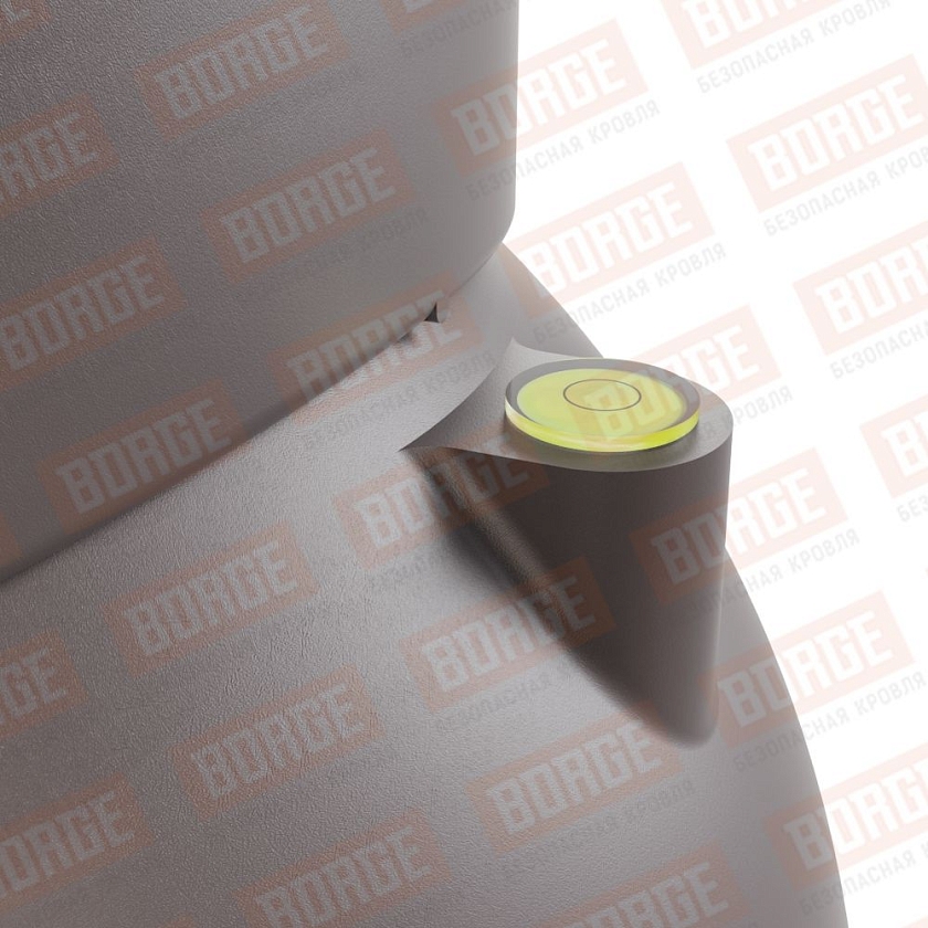 Труба вентиляционная Viotto, для готовой мягкой и фальцевой кровли, d-125мм, утепленная, серо-коричневый (RAL 8019)