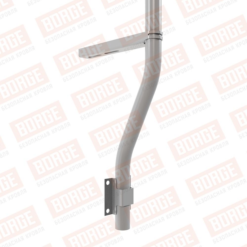 Ограждение парапетное BORGE H-120см, 3м, сигнально-серый (RAL 7004)