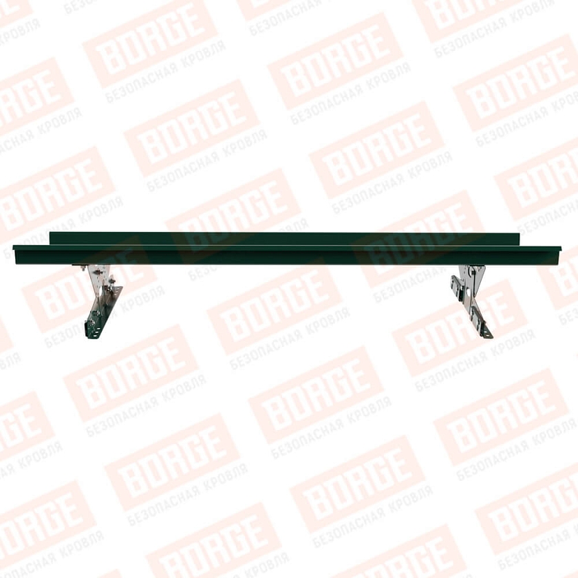 Мостик переходной BORGE 1,5м, для фальцевой кровли, зеленый мох (RAL 6005)