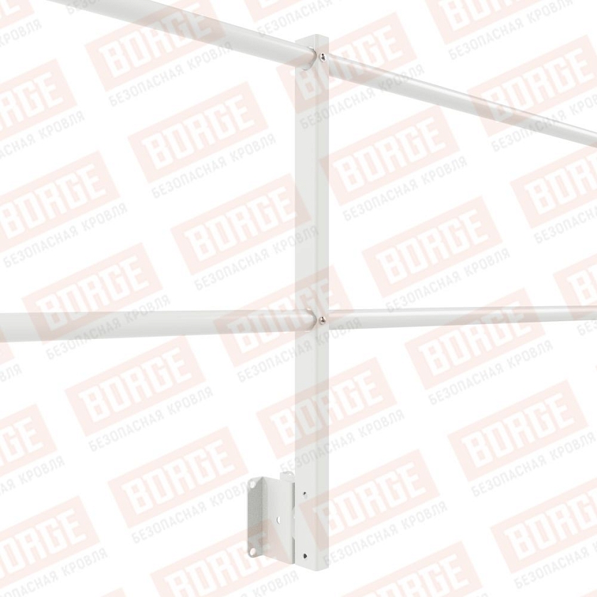 Ограждение парапетное NewLine H-60см, 3м, сигнально-белый (RAL 9003)