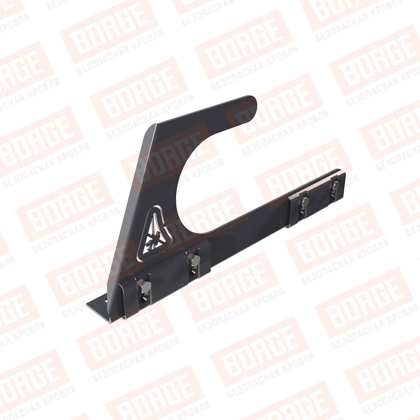 Крюк безопасности BORGE, для фальцевой кровли, серый графит (RAL 7024)