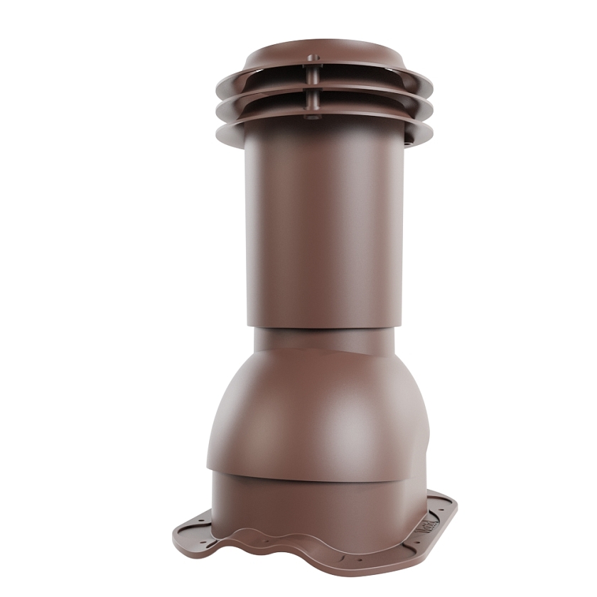 Выход вентиляции канализации Viotto, для МЧ Финнера, коричневый шоколад (RAL 8017)
