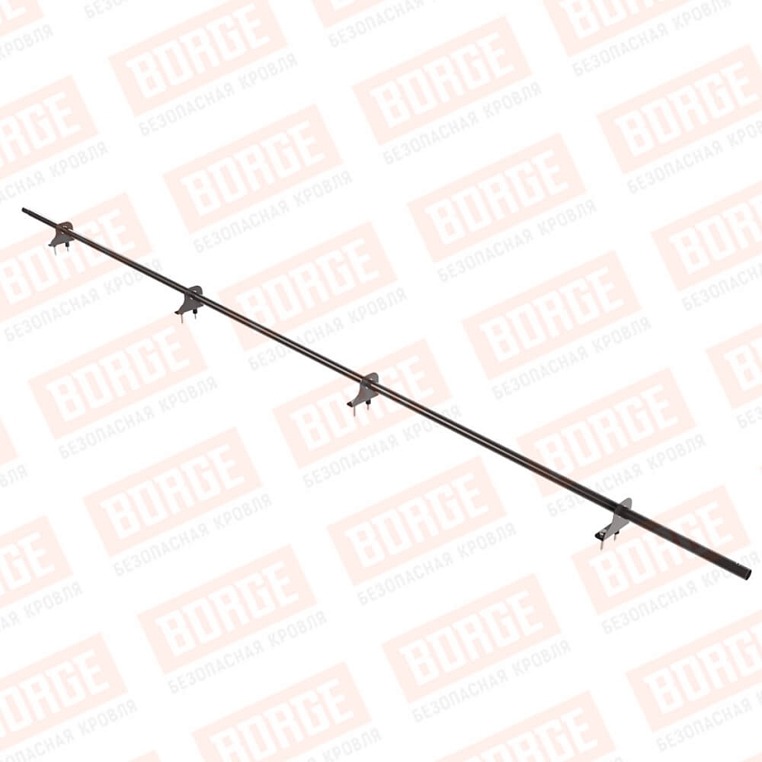 Снегозадержатель однотрубчатый NewLine 3м, D-25мм, 4 опоры, окрашенный (NL-805)