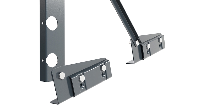 Ограждение кровельное NewLine H-60см, 3м, для фальцевой кровли, антрацитово-серый (RAL 7016)