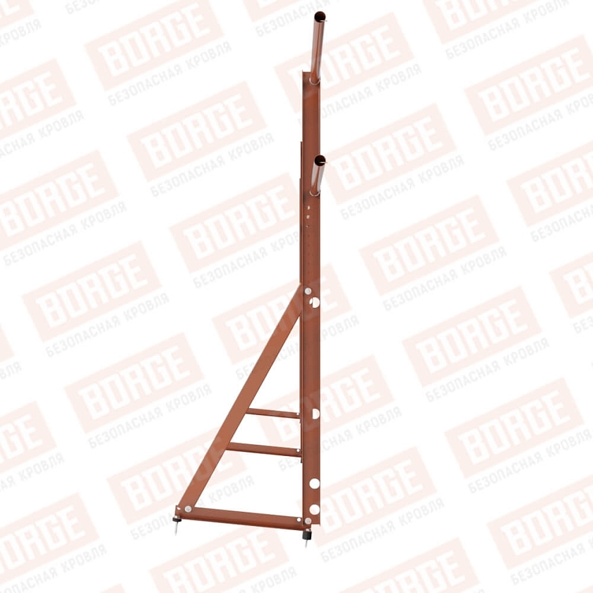 Ограждение кровельное Русский Рубеж H-120см, 3м, терракотовый (RAL 8004)