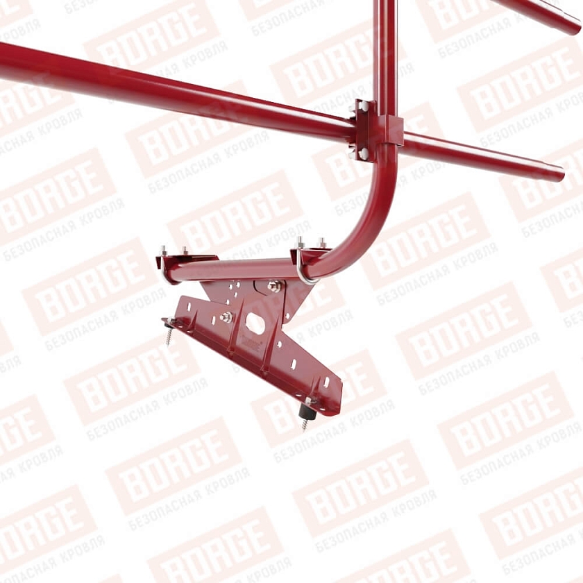 Ограждение кровельное BORGE H-60см, 3м, рубиново-красный (RAL 3003)