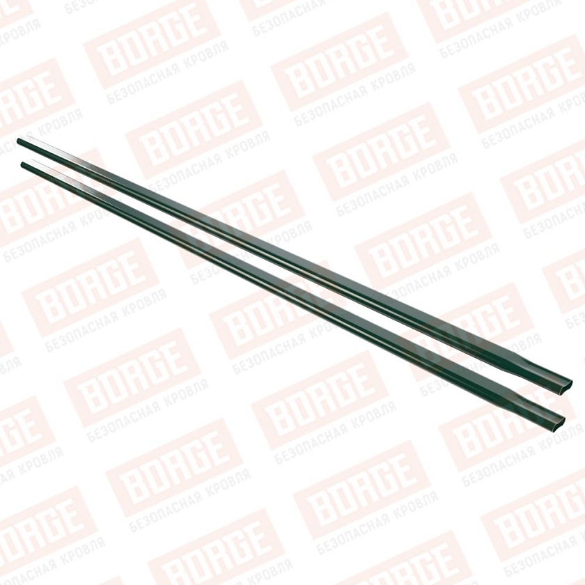 Труба снегозадержателя Русский Рубеж 40х20х1500, зеленый мох (RAL 6005)