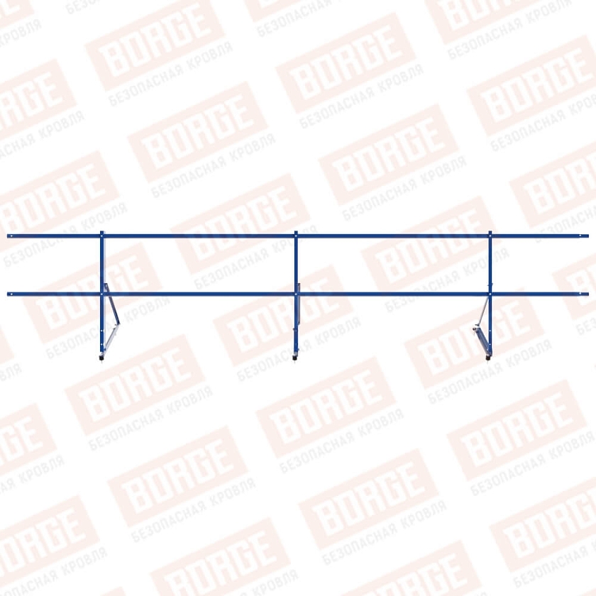 Ограждение декоративное NewLine H-60см, 3м, сигнально-синий (RAL 5005)