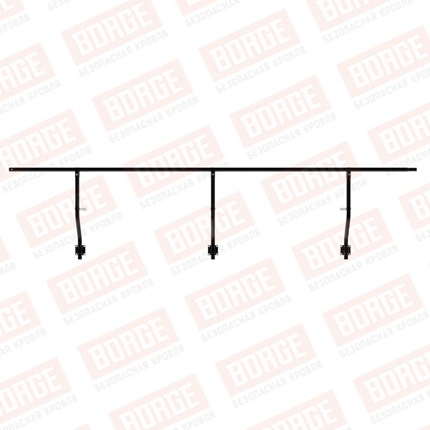 Ограждение парапетное BORGE H-30см, 3м, чёрный (RAL 9005)