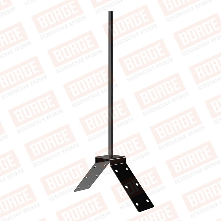 Опора флюгера на конек, черный (RAL 9005 matt)