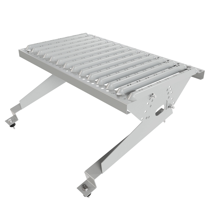 Ступень кровельная BORGE, для МЧ с высокой ступенькой, бело-алюминиевый (RAL 9006), 350мм