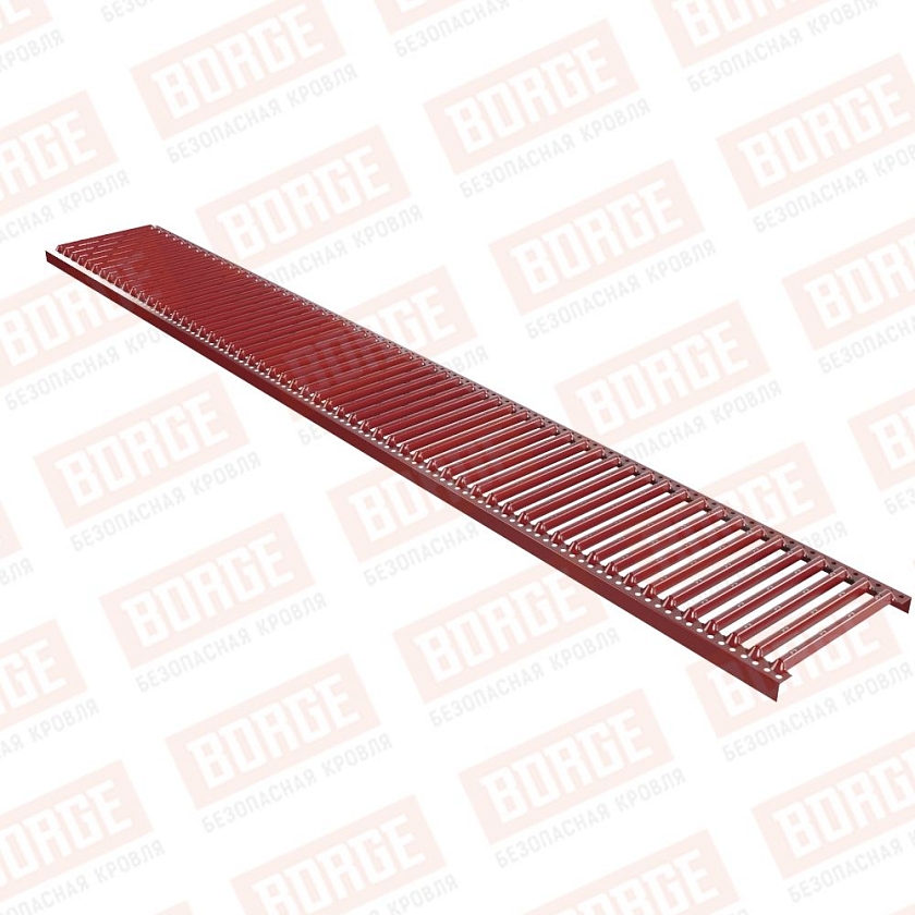 Платформа переходного мостика Русский Рубеж 2,5м, коричнево-красный (RAL 3011)